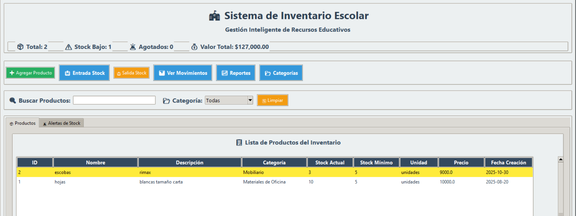 Sistema de Inventarios